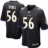 Nike Men & Women & Youth Ravens #56 Bynes Black Team Color Game Jersey,baseball caps,new era cap wholesale,wholesale hats
